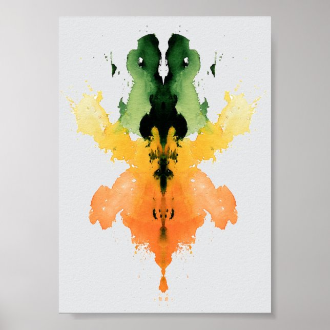 Póster Rorschach Inkblot Test. No me llames loca (Frente)