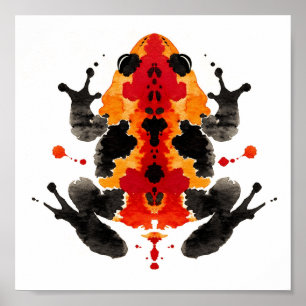 Póster Rorschach Inkblot Test. No me llames loca