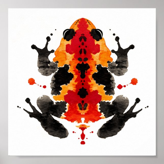 Póster Rorschach Inkblot Test. No me llames loca (Frente)