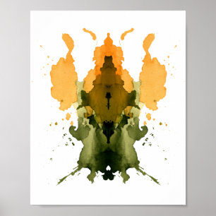 Póster Rorschach Inkblot Test. No me llames loca