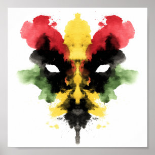 Póster Rorschach Inkblot Test. No me llames loca