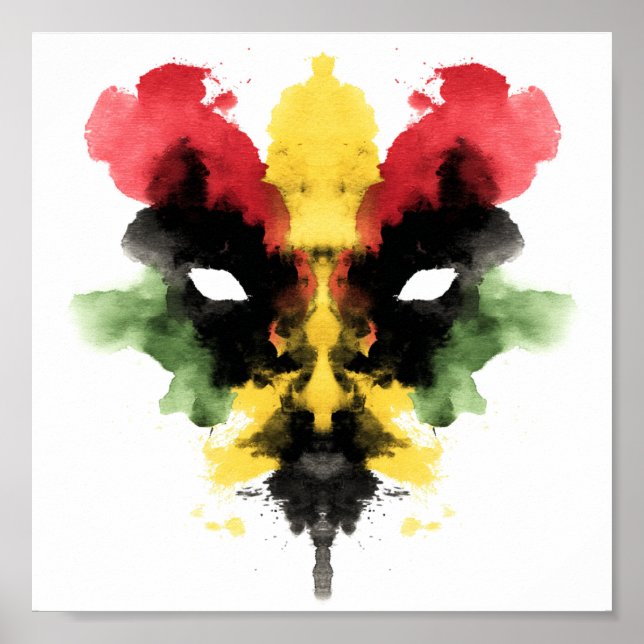 Póster Rorschach Inkblot Test. No me llames loca (Frente)