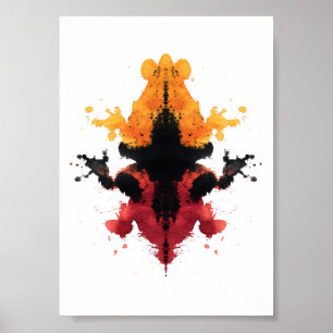 Póster Rorschach Inkblot Test. No me llames loca