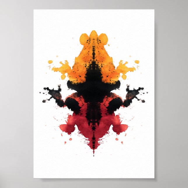Póster Rorschach Inkblot Test. No me llames loca (Frente)