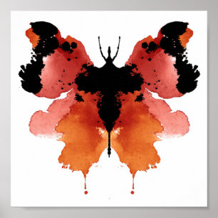 Póster Rorschach Inkblot Test. No me llames loca