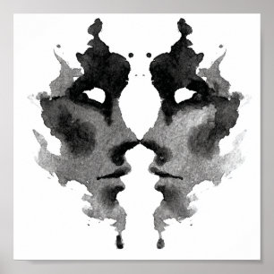 Póster Rorschach Inkblot Test. No me llames loca