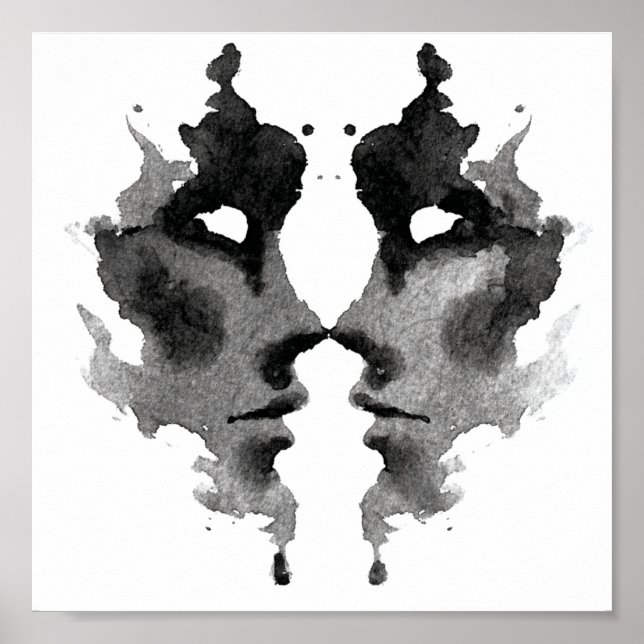 Póster Rorschach Inkblot Test. No me llames loca (Frente)