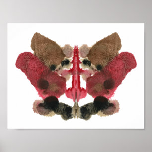 Póster Rorschach Inkblot Test. No me llames loca