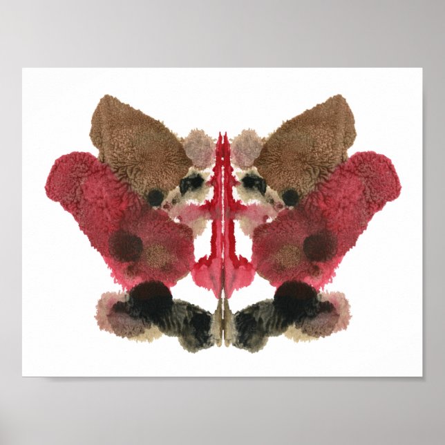 Póster Rorschach Inkblot Test. No me llames loca (Frente)