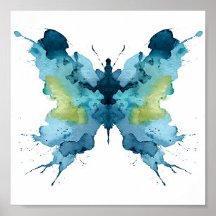 Póster Rorschach Inkblot Test. No me llames loca