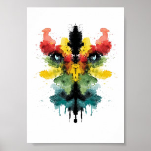 Póster Rorschach Inkblot Test. No me llames loca
