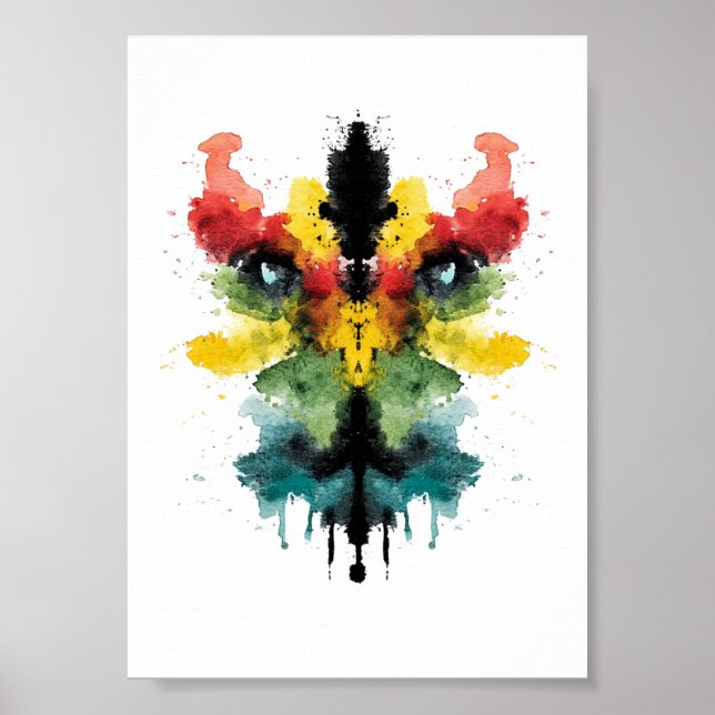 Póster Rorschach Inkblot Test. No me llames loca (Frente)