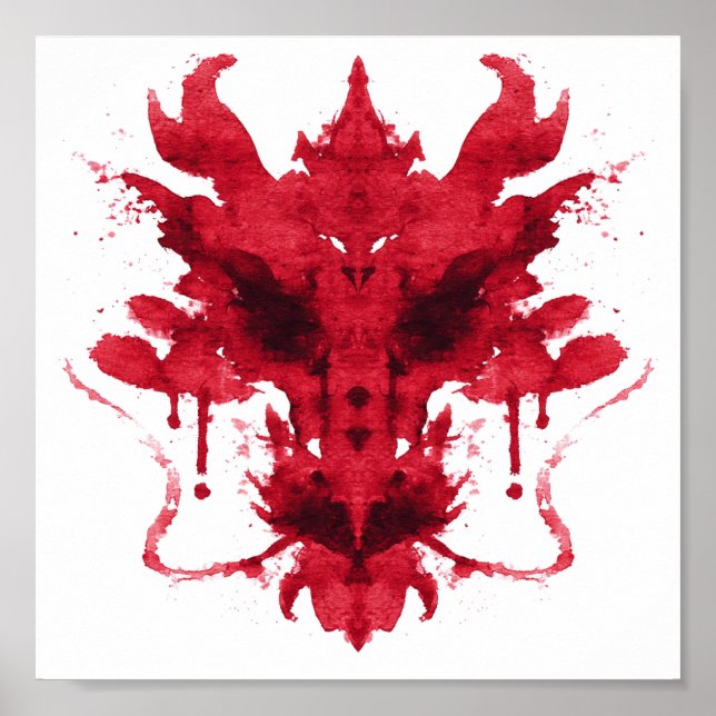 Póster Rorschach Inkblot Test. No me llames loca (Frente)