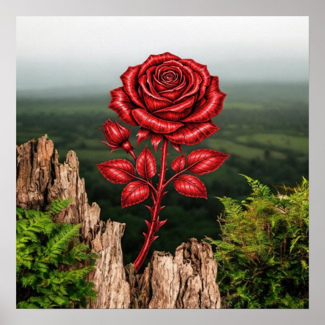 Póster Rosa  (Frente)