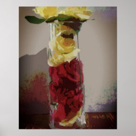 Póster Rosa amarilla