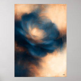 Póster Rosa azul Aoi Bara Abstracción atmosférica