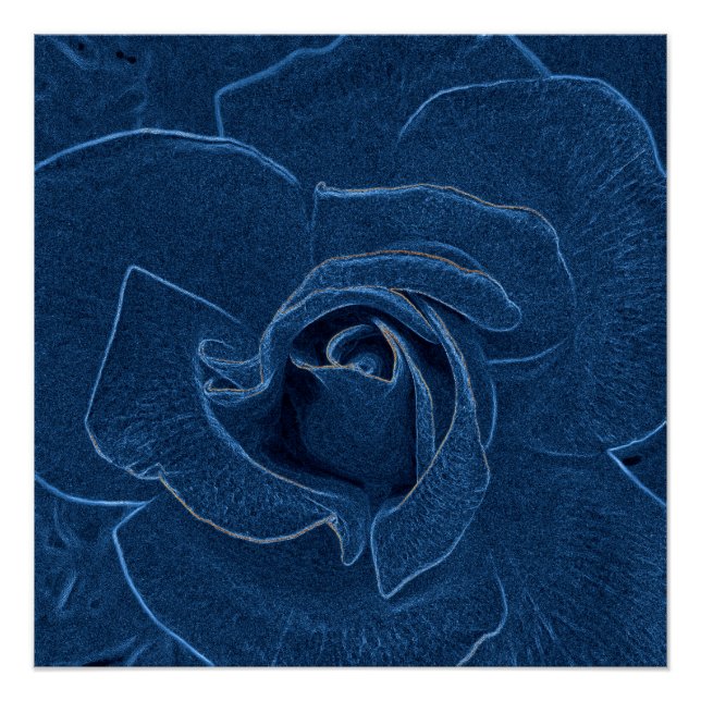 Póster rosa azul aterciopelado (Anverso)