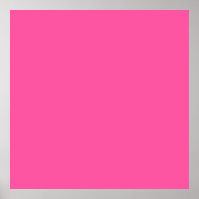 Póster Rosa brillante (color sólido) (Frente)