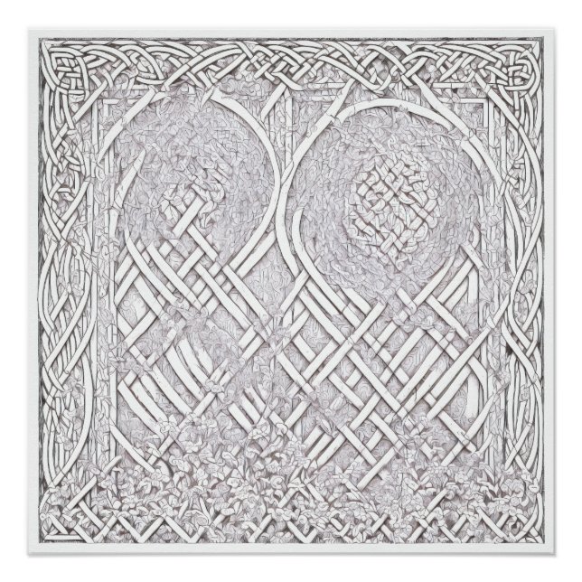 Póster Rosa celta A (Anverso)