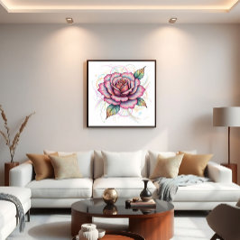 Póster Rosa Cósmica