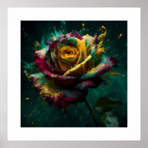 Rosa de Baccara verde amarillento