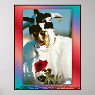 Póster rosa de carnaval