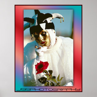 Póster rosa de carnaval