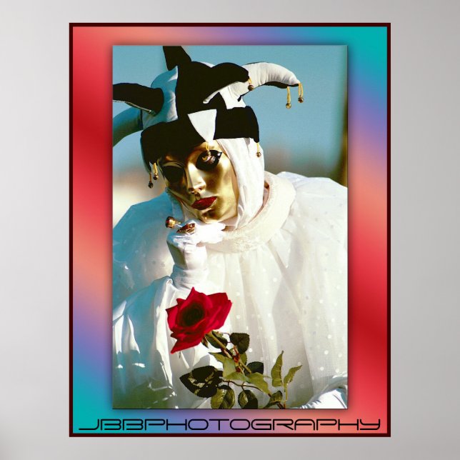 Póster rosa de carnaval (Frente)