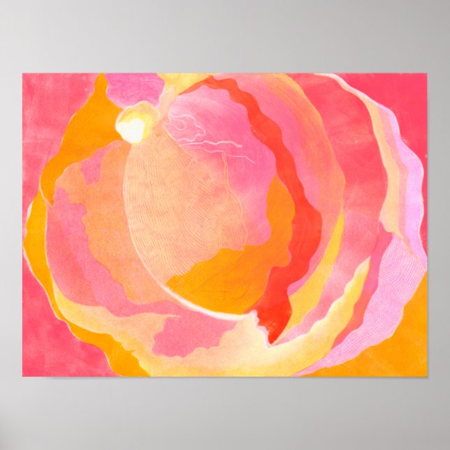 Póster Rosa de col III (Frente)