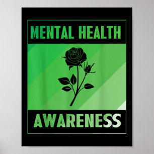 Póster Rosa de Concienciación sobre Salud Mental
