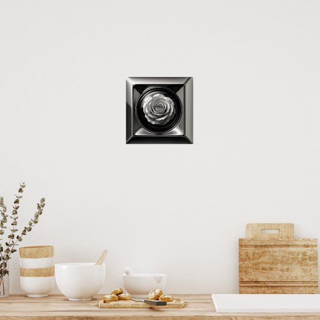 Póster Rosa de Cromo (Cocina)