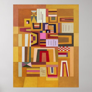 Póster Rosa de indemnización de Kandinsky Poster