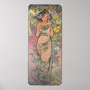 Póster Rosa de muerte de Alfons Mucha 1898