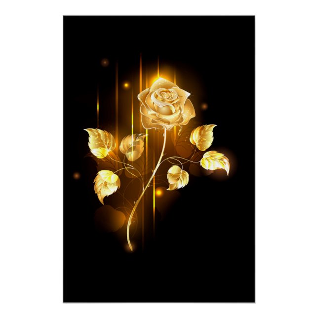 Póster Rosa de oro (rosa de oro) (Anverso)