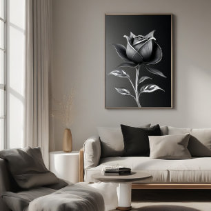 Póster Rosa de Plata Eterna