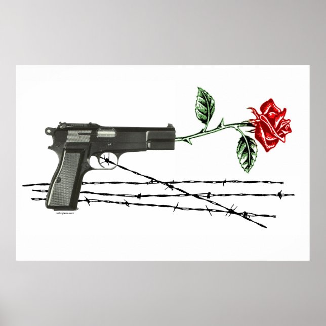 Póster Rosa de Poster de mensajes (Frente)