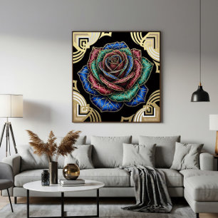 Póster Rosa Deco