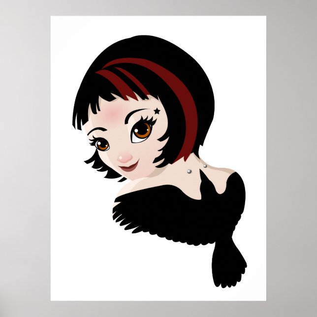 Póster Rosa del Chica Tattoed (Frente)