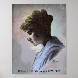 Póster Rosa Emma Hodges Quinn poster