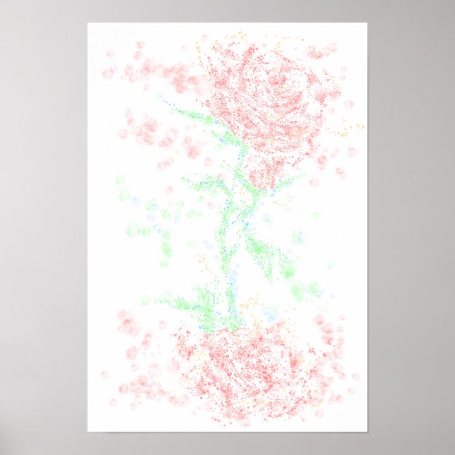 Póster Rosa en el viento (Frente)