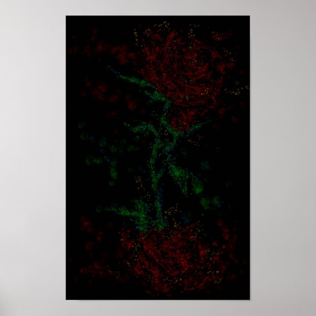 Póster Rosa en la oscuridad (Frente)