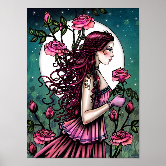 Póster Rosa español Mistical Fantasy Art Molly Harrison (Frente)