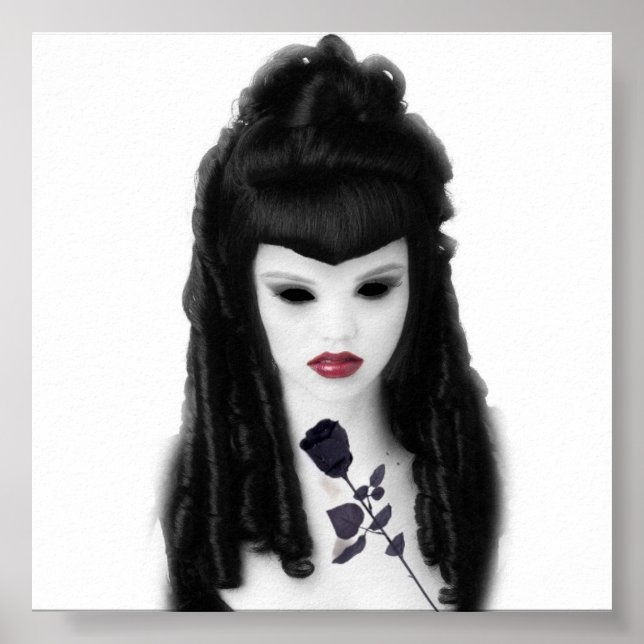 Póster Rosa gótico Poster (Frente)