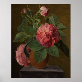 Póster Rosa inglés viejo - Jan Frans van Dael