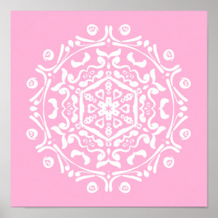 Póster Rosa Mandala