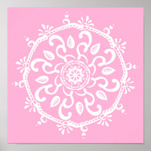 Póster Rosa Mandala