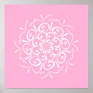 Póster Rosa Mandala