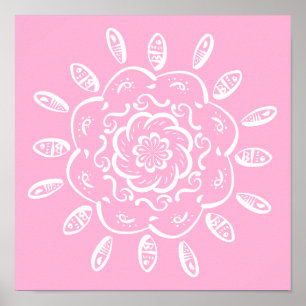 Póster Rosa Mandala