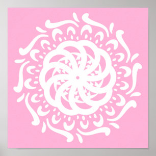 Póster Rosa Mandala