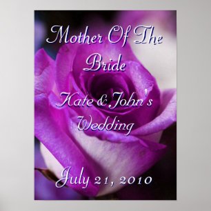 Póster Rosa morado